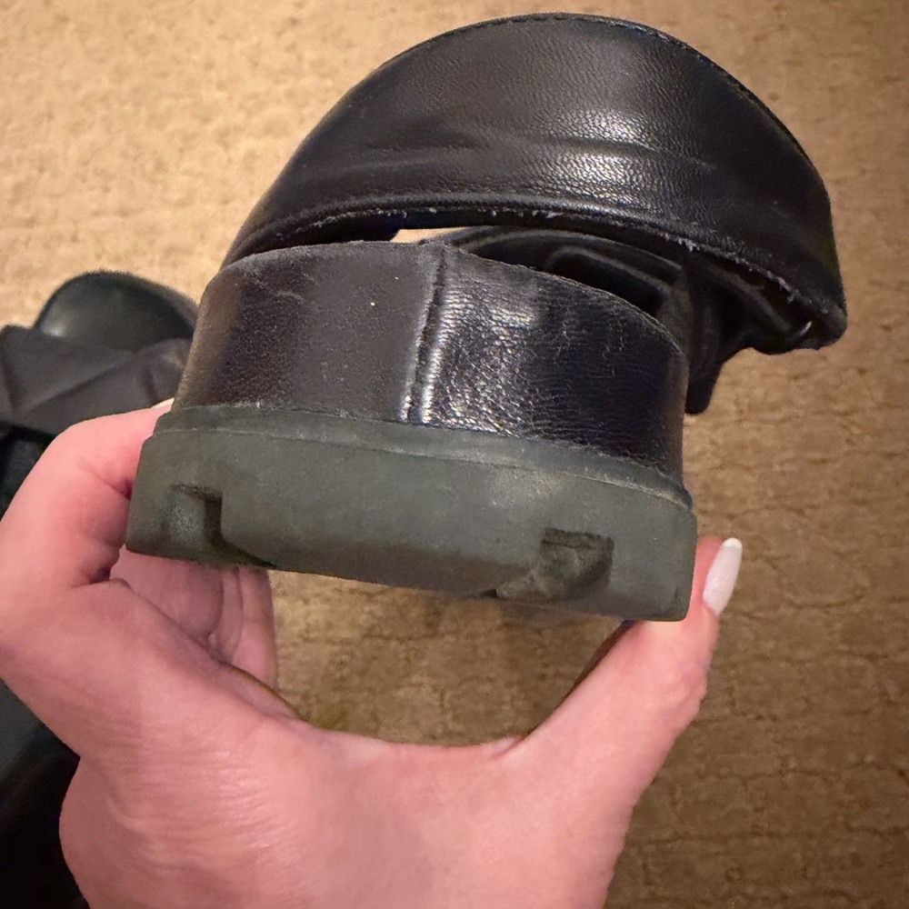 Prada Black Quilted Leather Sandals - Picture 5 of 6